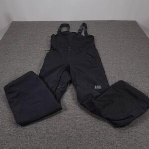 REI Co-op Peak 2L Bib Snow Pants Mens Medium 32x29 Black Waterproof Ski